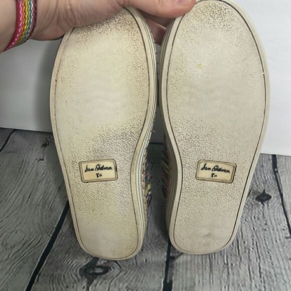 Sam Edelman Kavi Stripes Canvas colorful sneaker size 8.5 - Picture 7 of 12